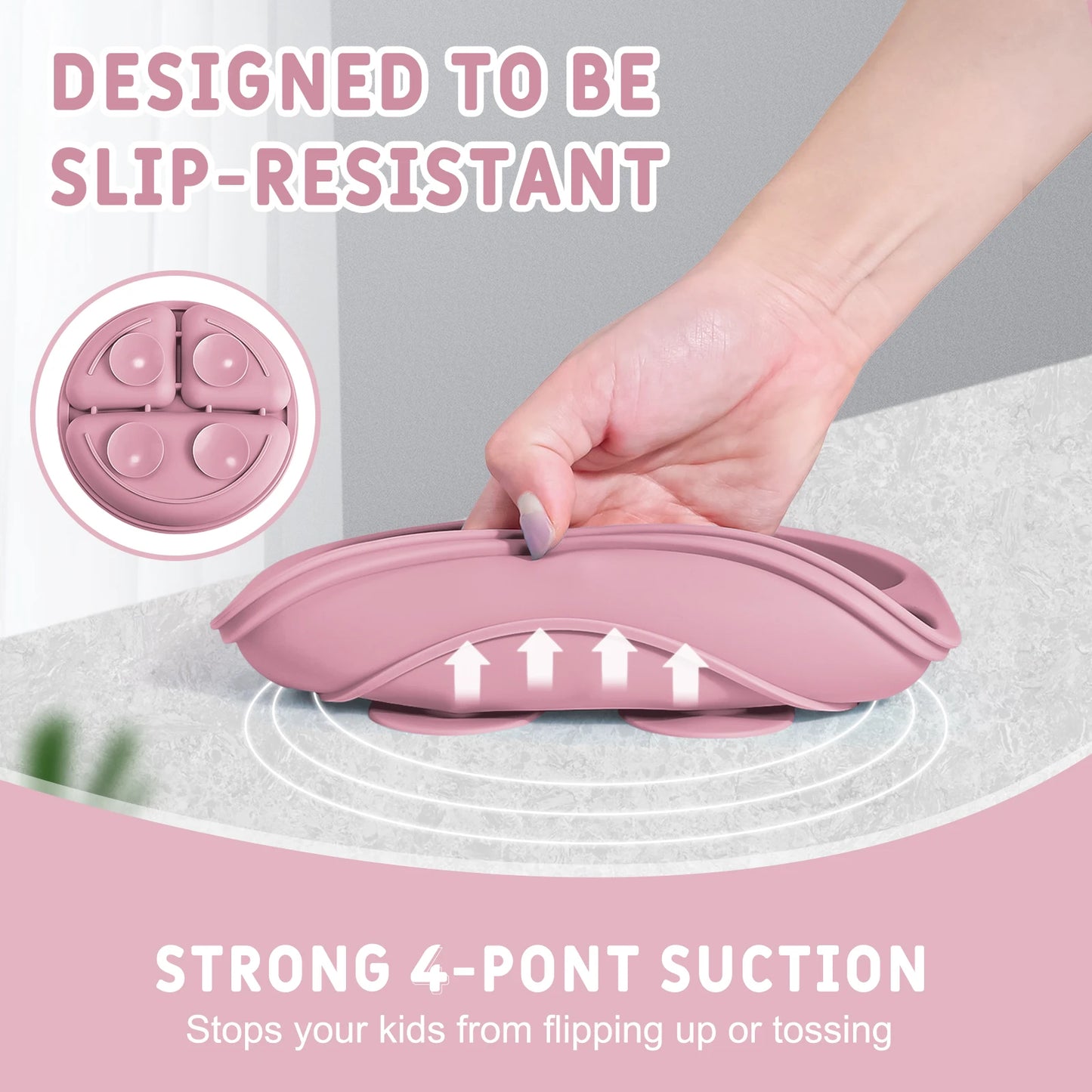 Silicone Suction Dinnerware Set for Toddlers