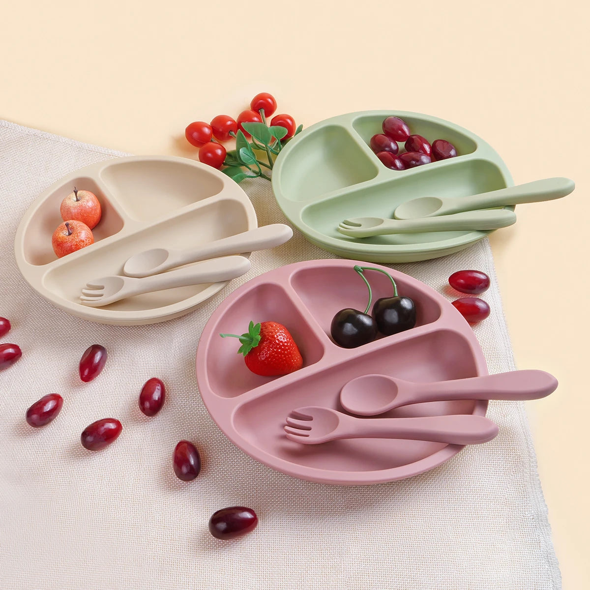 Silicone Suction Dinnerware Set for Toddlers