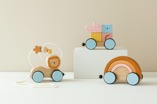 Voiture de dragster en bois - Éveil ; Décoration Montessori 
