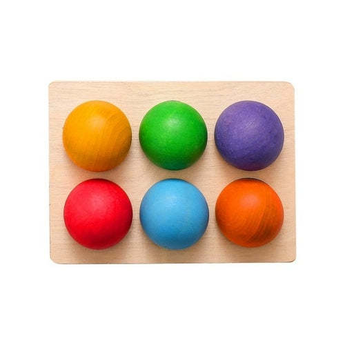 Montessori game - Wooden rainbow sorting